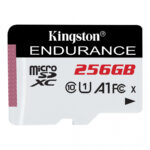 Kingston High Endurance MicroSD 256GB SDCE/256GB – vista detalle – grabación 24/7 Clase 10