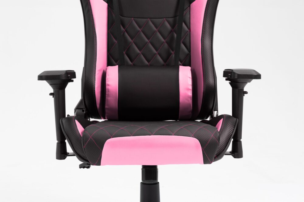 Silla Gamer SYX CH-451 PK Rosa y Negro: Estilo Vibrante y Confort Superior - Imagen 5