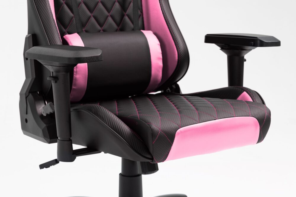 Silla Gamer SYX CH-451 PK Rosa y Negro: Estilo Vibrante y Confort Superior - Imagen 4