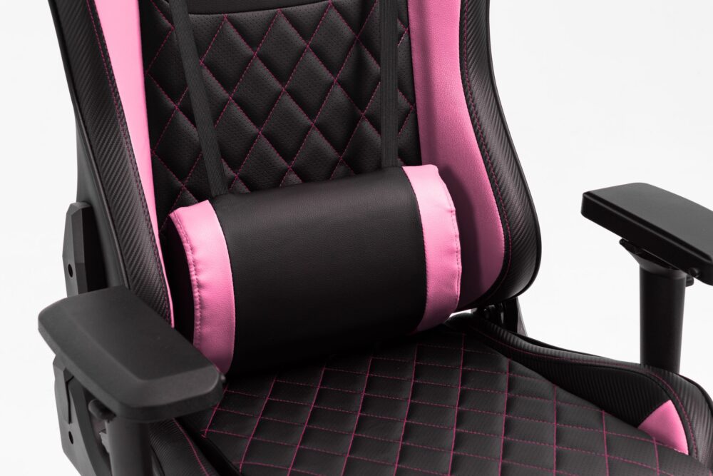 Silla Gamer SYX CH-451 PK Rosa y Negro: Estilo Vibrante y Confort Superior - Imagen 2