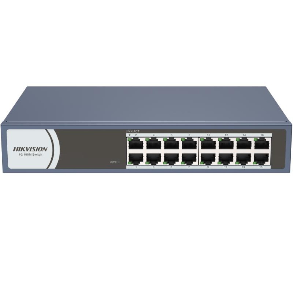 Switch 16 Puertos Hikvision DS-3E0116R-O
