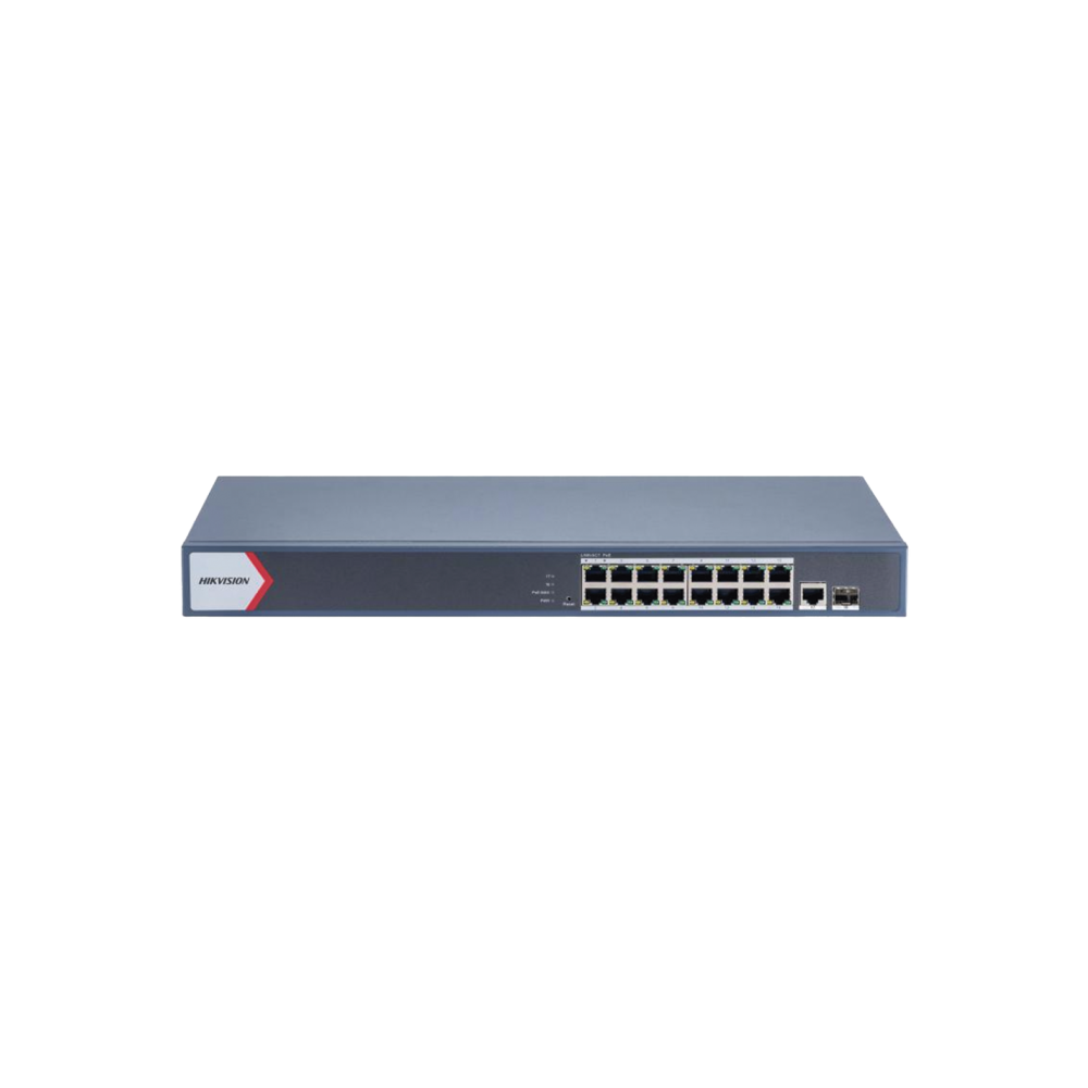 Switch 16P Hikvision DS-3E1518P-EI Smart PoE+ SFP
