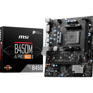 MOTHERBD MSI AM4 B450M-A PRO MAX II BOX M-ATX