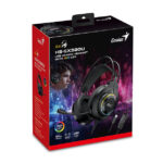 AURICULARES + MICROFONO GAMING HS-GX580U BLACK USB - Imagen 4