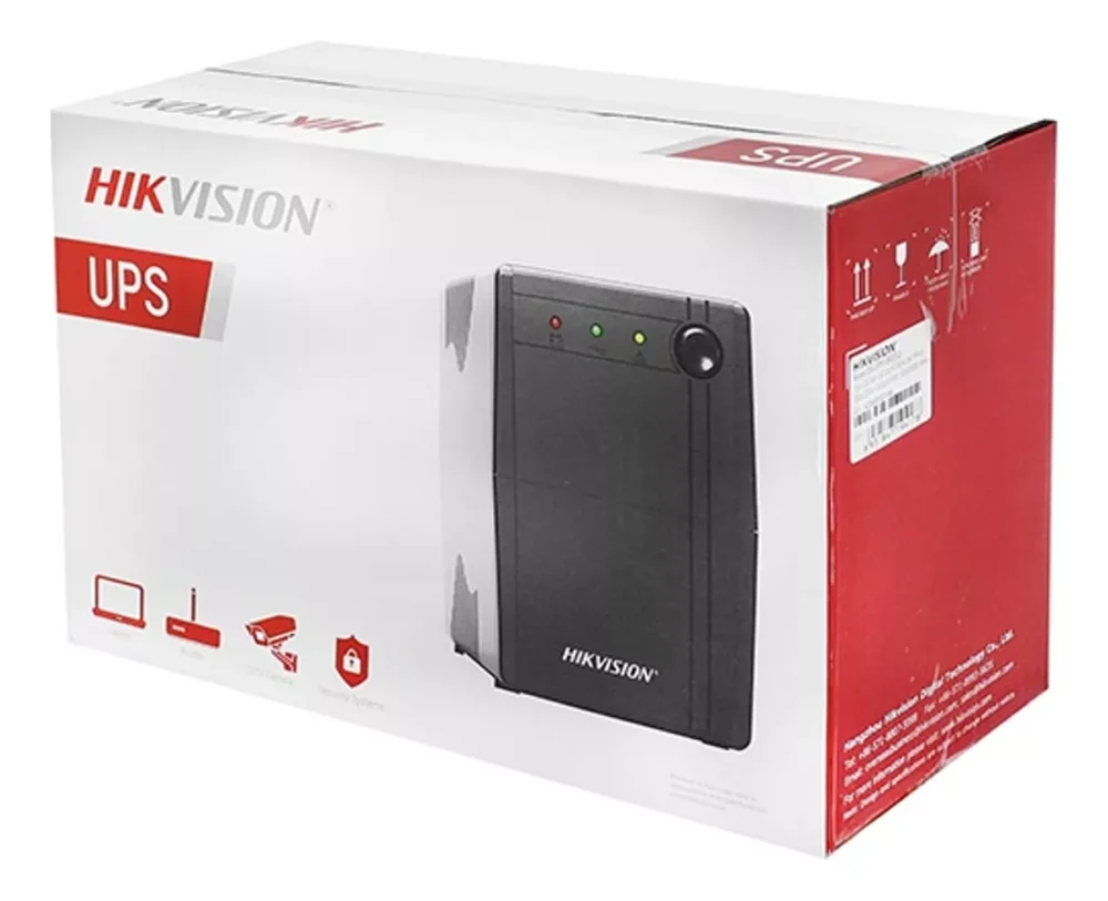 UPS Hikvision DS-UPS1000-X 1000VA – vista detalle del equipo Mini-Tower
