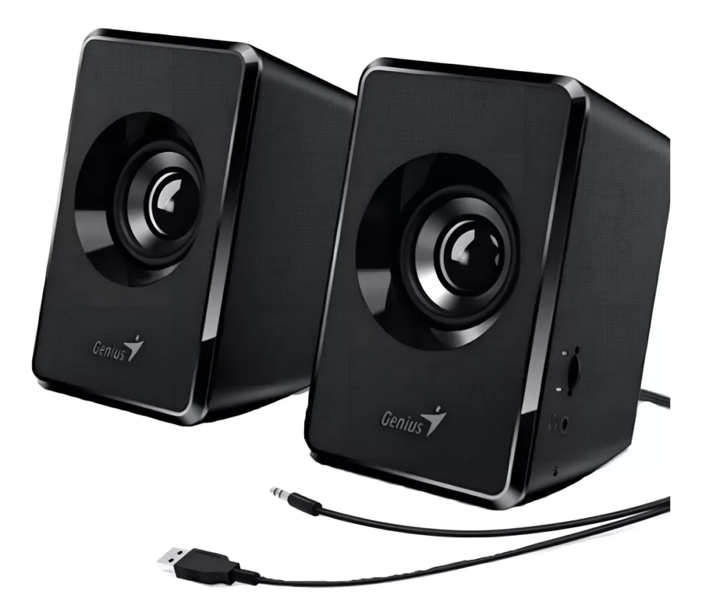 PARLANTES GENIUS SP-U125 USB POWER BLACK - Imagen 2
