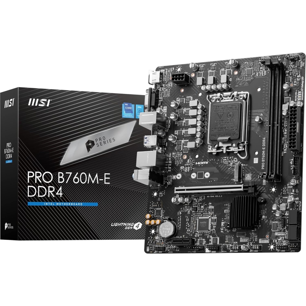 tarjeta madre MSI PRO B760M-E DDR4