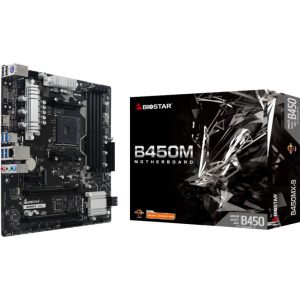 MOTHERBD BIOSTAR AM4 B450MX-S BOX M-ATX