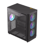 GABINETE GAMEMAX F46 BK 4*FAN ARGB ATX - Imagen 4