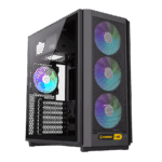 GABINETE GAMEMAX F46 BK 4*FAN ARGB ATX - Imagen 2