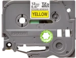 CINTA P/ROTU BROTHER TZES631 12MM ADHE EXT NEG/AMA - Imagen 2