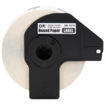 ROLLO ETIQ BROTHER DK1218 24MM REDONDA 1000 ETIQ - Imagen 3
