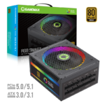 FUENTE 1050W GAMEMAX 80 PLUS GOLD RGB-SMART 1050 P