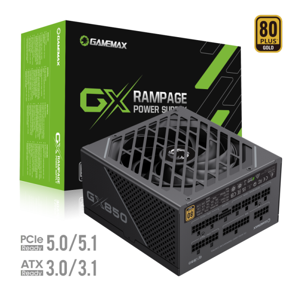 FUENTE 850W GAMEMAX 80 PLUS GOLD