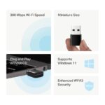 PLACA RED USB MERCUSYS MA12N 300MBPS NANO - Imagen 3