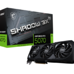 En primer lugar, la MSI GeForce RTX 5070 12G SHADOW 3X OC