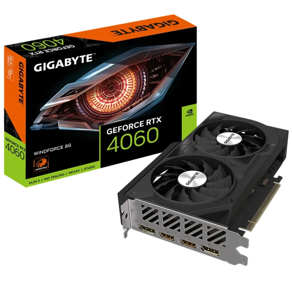 Tarjeta de Video Gigabyte RTX 4060 Windforce 8GB