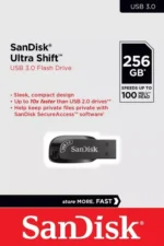 Pendrive SanDisk Ultra Shift 256GB: Almacenamiento Rápido y Portátil