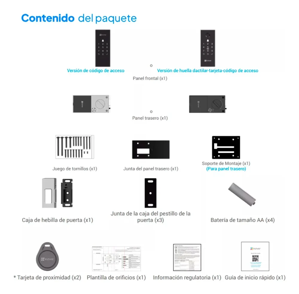 CERRADURA EZVIZ SMART HOME DL03 HUELLA - Imagen 9