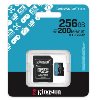 Micro SD 256GB Kingston Canvas Go Plus