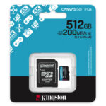 Micro SD 512GB Kingston Canvas Go Plus