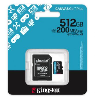 Micro SD 512GB Kingston Canvas Go Plus