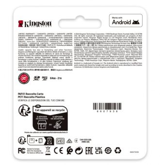 Micro SD 512GB Kingston Canvas Go Plus 7
