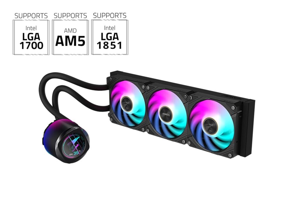 CPU COOLER GIGABYTE AORUS WATERFORCE X II 360 - Imagen 2