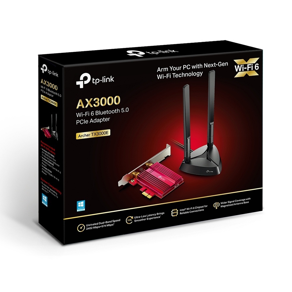 placa red pcie tp link tx3000e