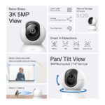 CAMARA IP CLOUD TP-LINK TAPO C230 3K 5MP - Imagen 4