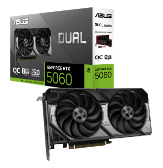 Placa de Video ASUS Dual GeForce RTX 5060 8GB GDDR7