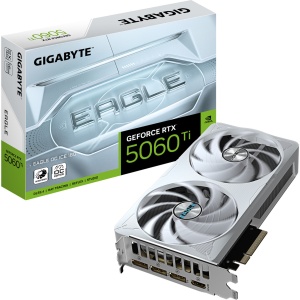 Placa de Video GIGABYTE RTX 5060 Ti EAGLE OC ICE 16GB GDDR7