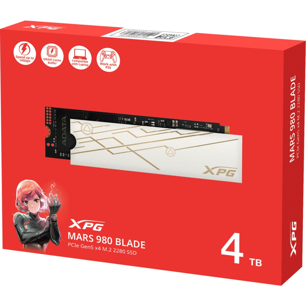 SSD XPG MARS 980 BLADE 4TB PCIe Gen5