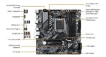 MOTHERBOARD GIGABYTE AM5 B650M D3HP DDR5 BOX M-ATX - Imagen 6