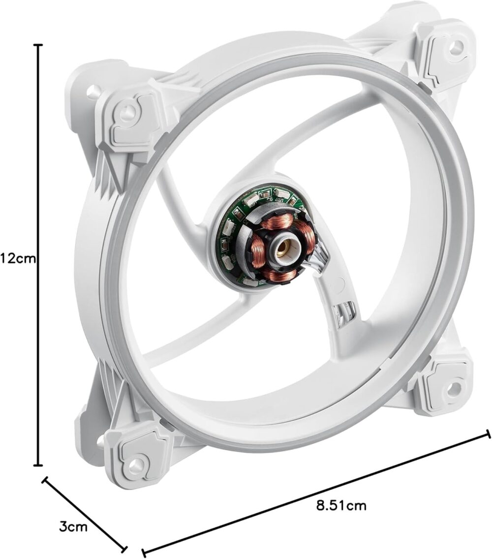 FAN XPG P/ GABINETE HURRICANE 120MM BLANCO ARGB - Imagen 6