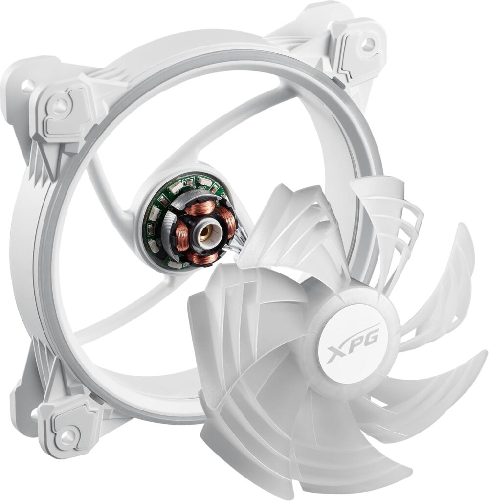 FAN XPG P/ GABINETE HURRICANE 120MM BLANCO ARGB - Imagen 3