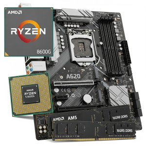 Combo Actualización AMD Ryzen 5 8600G + A620 AM5 + 16GB RAM DDR5
