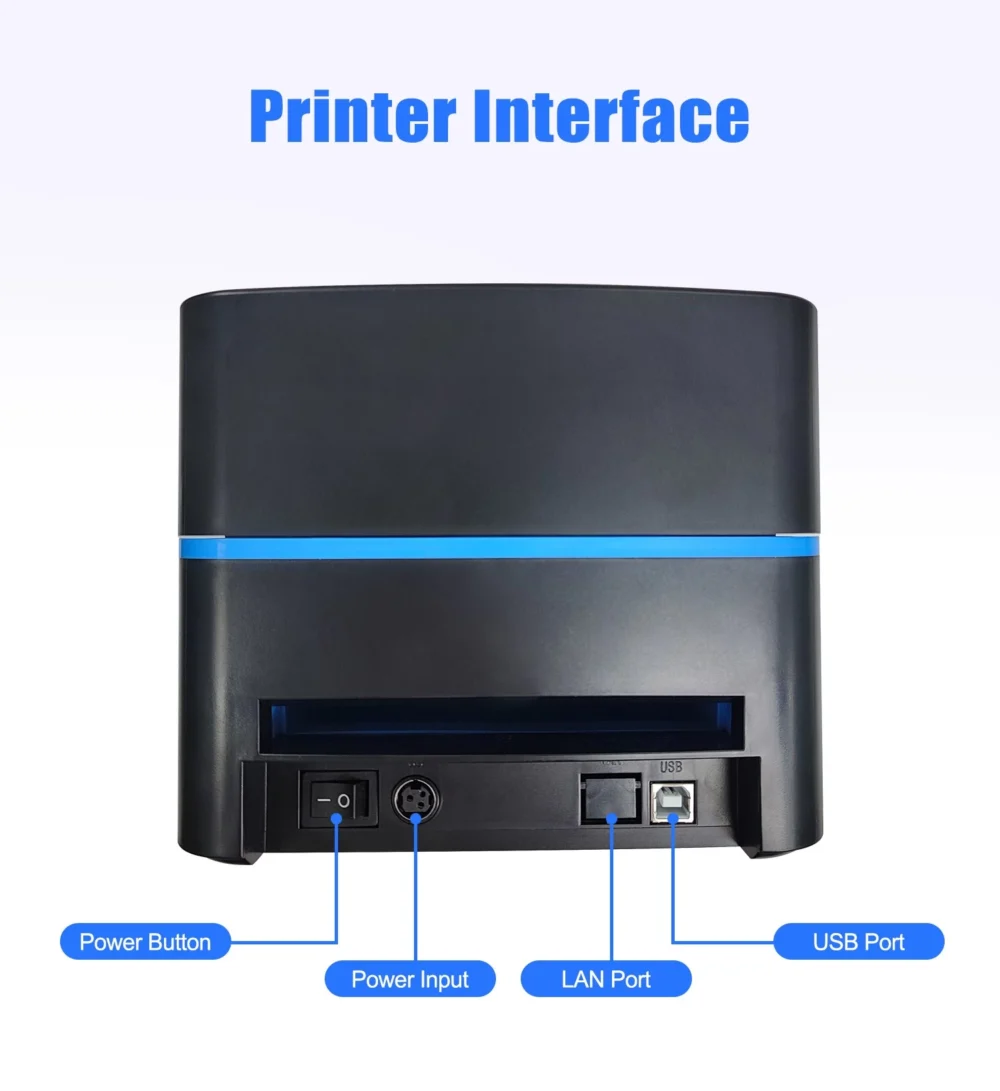 Impresora Térmica de Etiquetas OCOM 108 mm USB + Bluetooth (OCBP-401DT-UB) - Imagen 4
