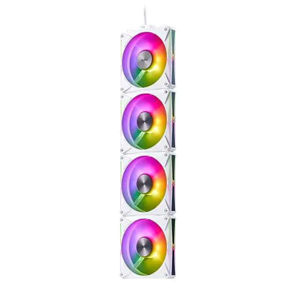 Pack de 4 Ventiladores XPG HURRICANE 120 ARGB PWM Blancos