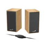 PARLANTES GENIUS SP-HF 180 USB POWER PINE WOOD - Imagen 3