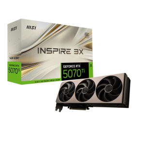 Placa de Video MSI GeForce RTX 5070 Ti 16G INSPIRE 3X OC