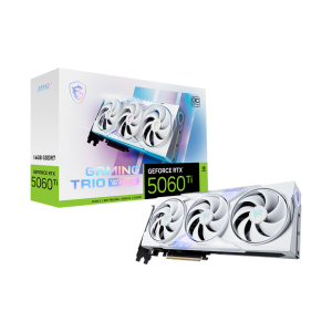 Placa de Video MSI GeForce RTX™ 5060 Ti 16G GAMING TRIO OC WHITE