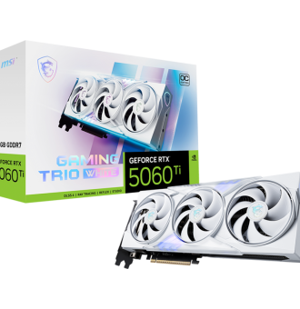 Placa de Video MSI GeForce RTX™ 5060 Ti 16G GAMING TRIO OC WHITE