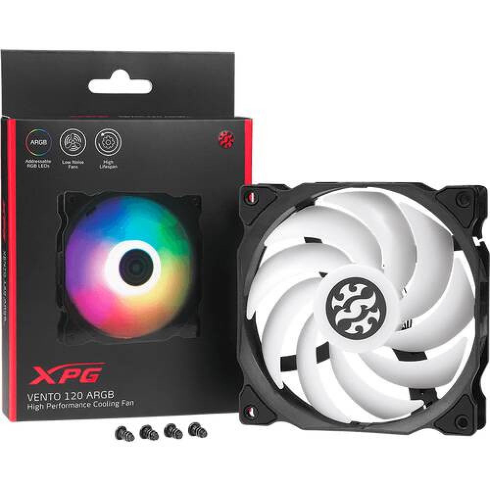 XPG VENTO 120 ARGB PWM Negro x3