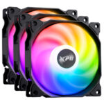 FAN XPG P/ GABINETE VENTO 120MM NEGRO ARGB X3 - Imagen 3