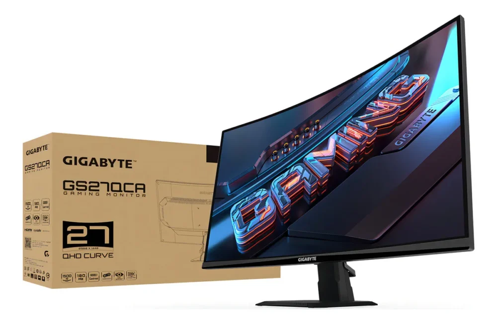 MONITOR 27 GIGABYTE GS27QCA GAMING CURVO 180HZ - Imagen 5