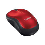 MOUSE LOGITECH M185 WIRELESS ROJO - Imagen 2