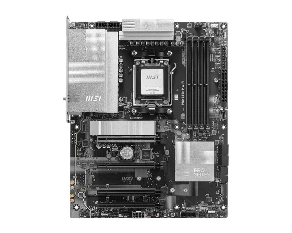 MOTHERBD MSI AM5 PRO B850-P WIFI DDR5 BOX M-ATX - Imagen 2