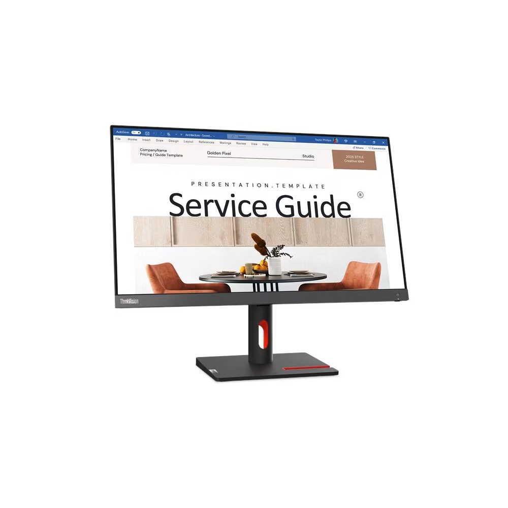 monitor lenovo s24-i30 panel trasero y puertos