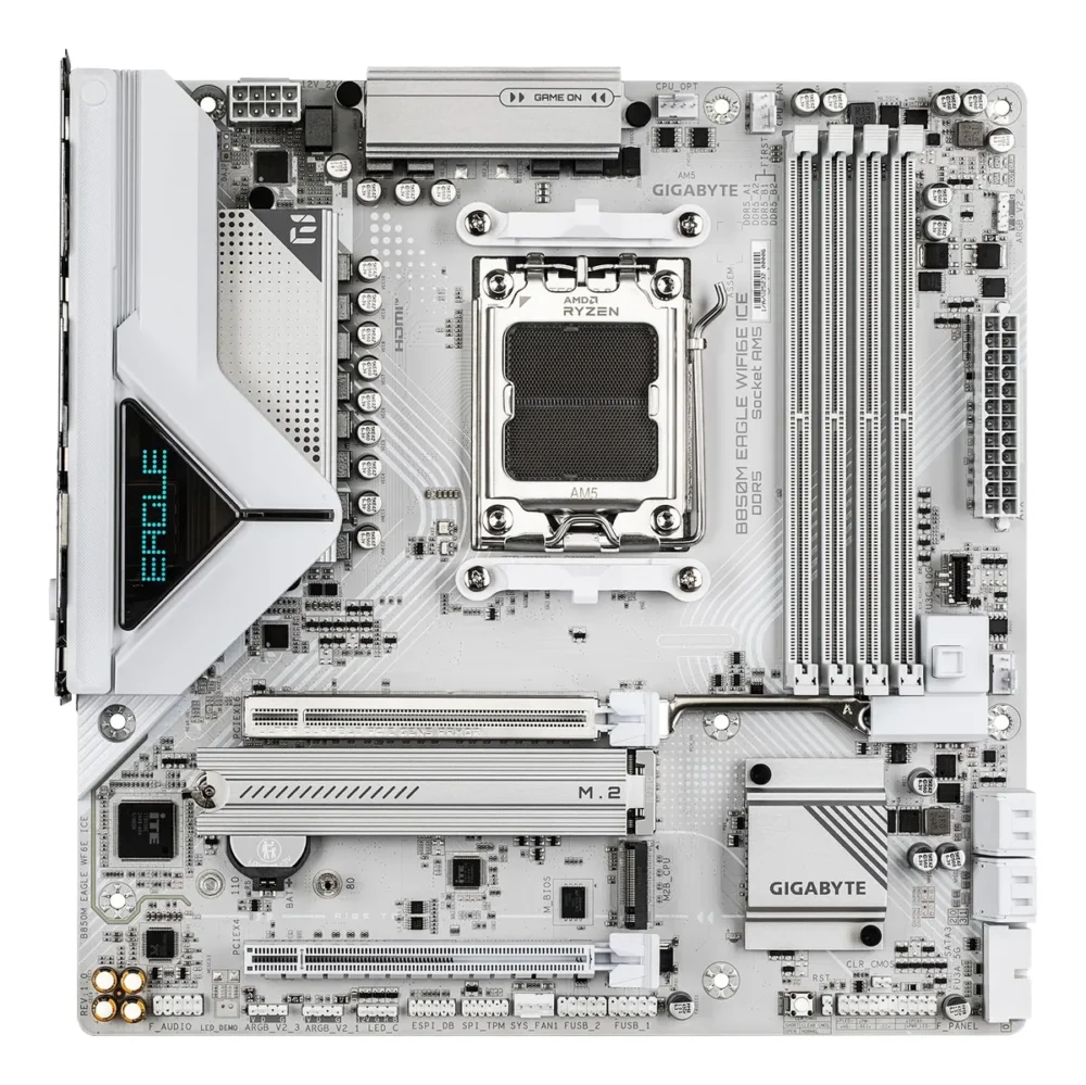 MOTHERBD GIGABYTE AM5 B850M EAGLE WIFI6E ICE DDR5 BOX - Imagen 2